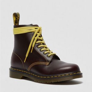 1460 Dr. Martens PASCAL ATLAS LEATHER LACE UP BOOTS in Oxblood Atlas